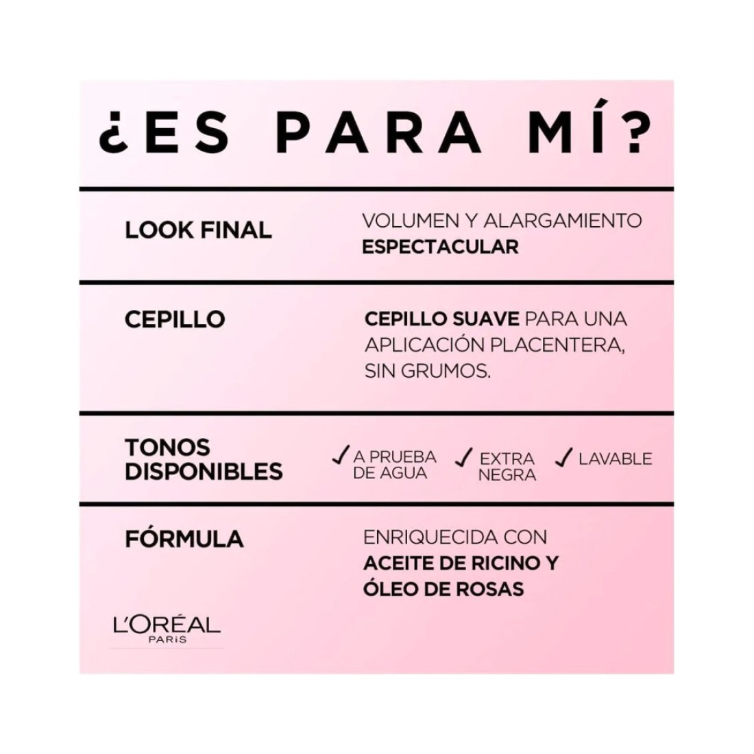 L&#39;Oreal Paris Voluminous Paradise Mascara 01 Black 6.4ml