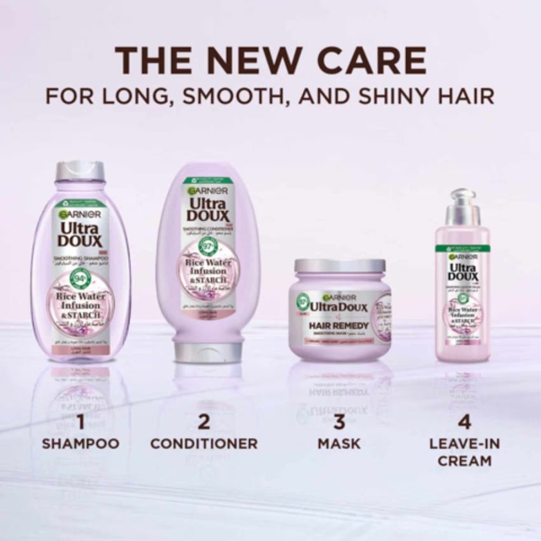 Garnier Ultra Doux Rice Water Infusion and Starch Smoothing Leave-in Cream 200ml