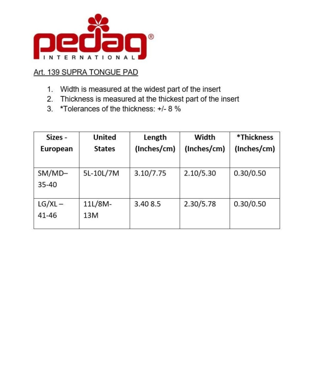 pedag Supra German Handmade Shoe Tongue Pads Soft Suede Leather and Memory Foam Shoe Padding Solves Loose Shoes Problem 1 Pair LargeXLarge Size