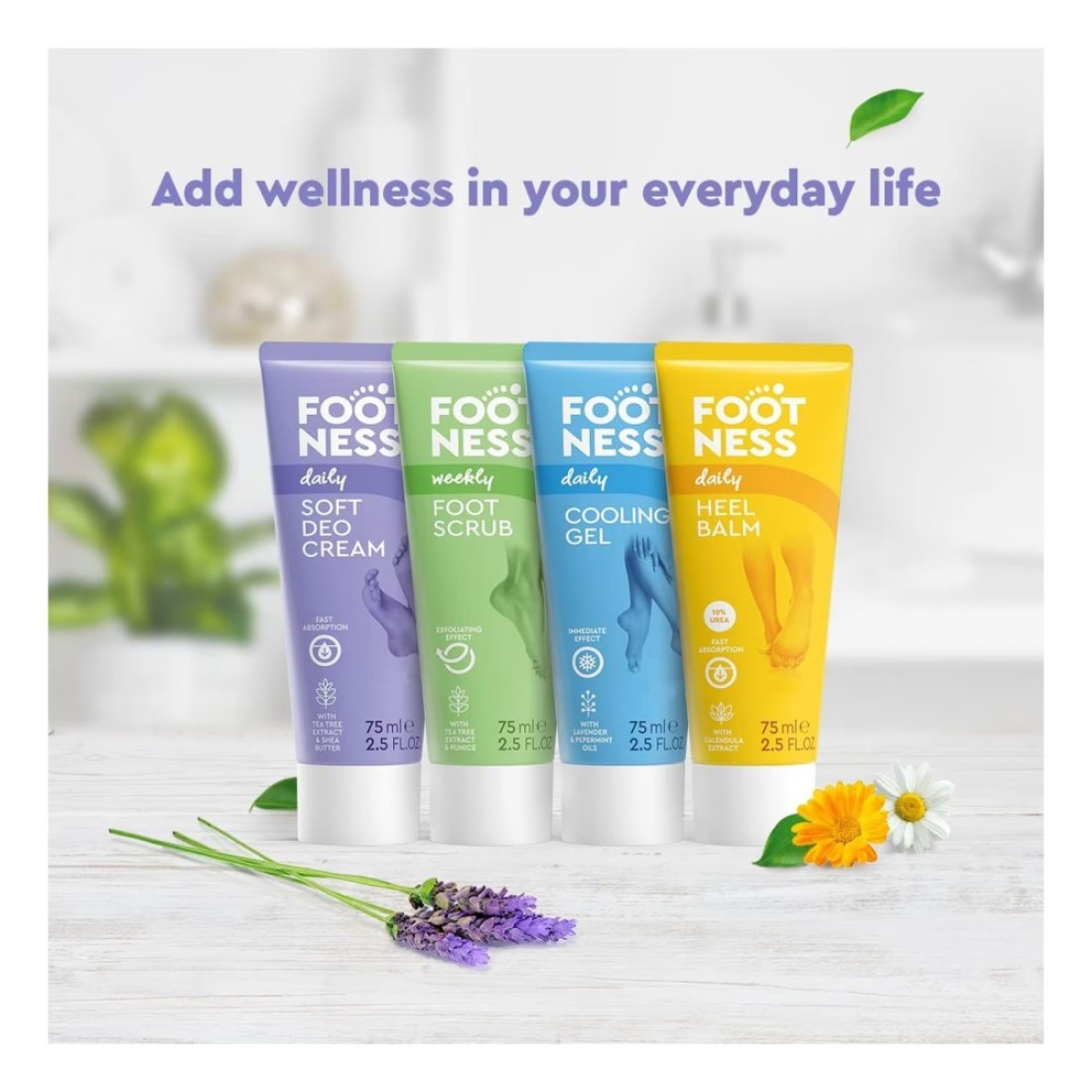Footness Foot Scrub Green 75ml