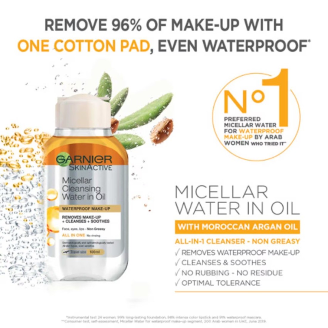 Garnier SkinActive Oil-Infused Cleansing Water Clear 100ml