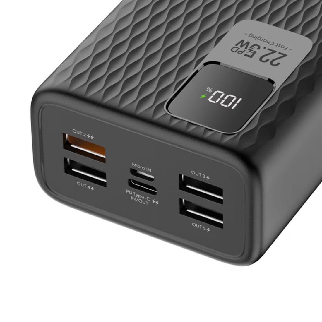 Cellairis Portable Power Bank Ultra 30000mAh Fast Charging 20.5W Black
