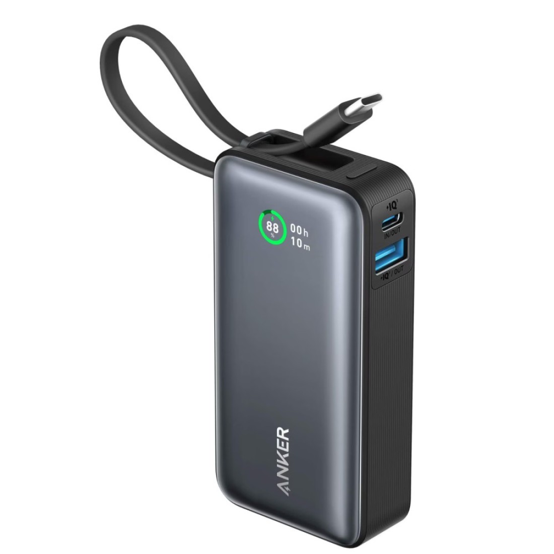 Anker Nano Power Bank With USB-C Cable Black 20000mAh 30W