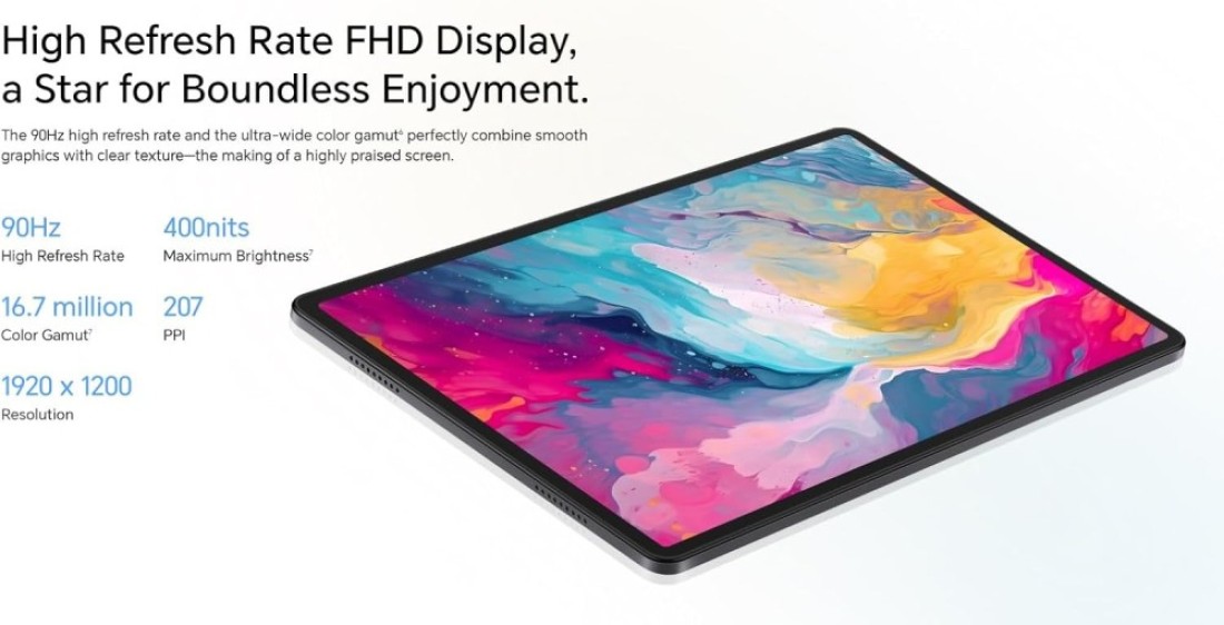 HONOR Pad X8a, 11-inch Wi-Fi Tablet, 4GB+128GB, 90Hz TFT LCD Display, Android 14, MagicOS 8, With Flip Cover, Space Grey