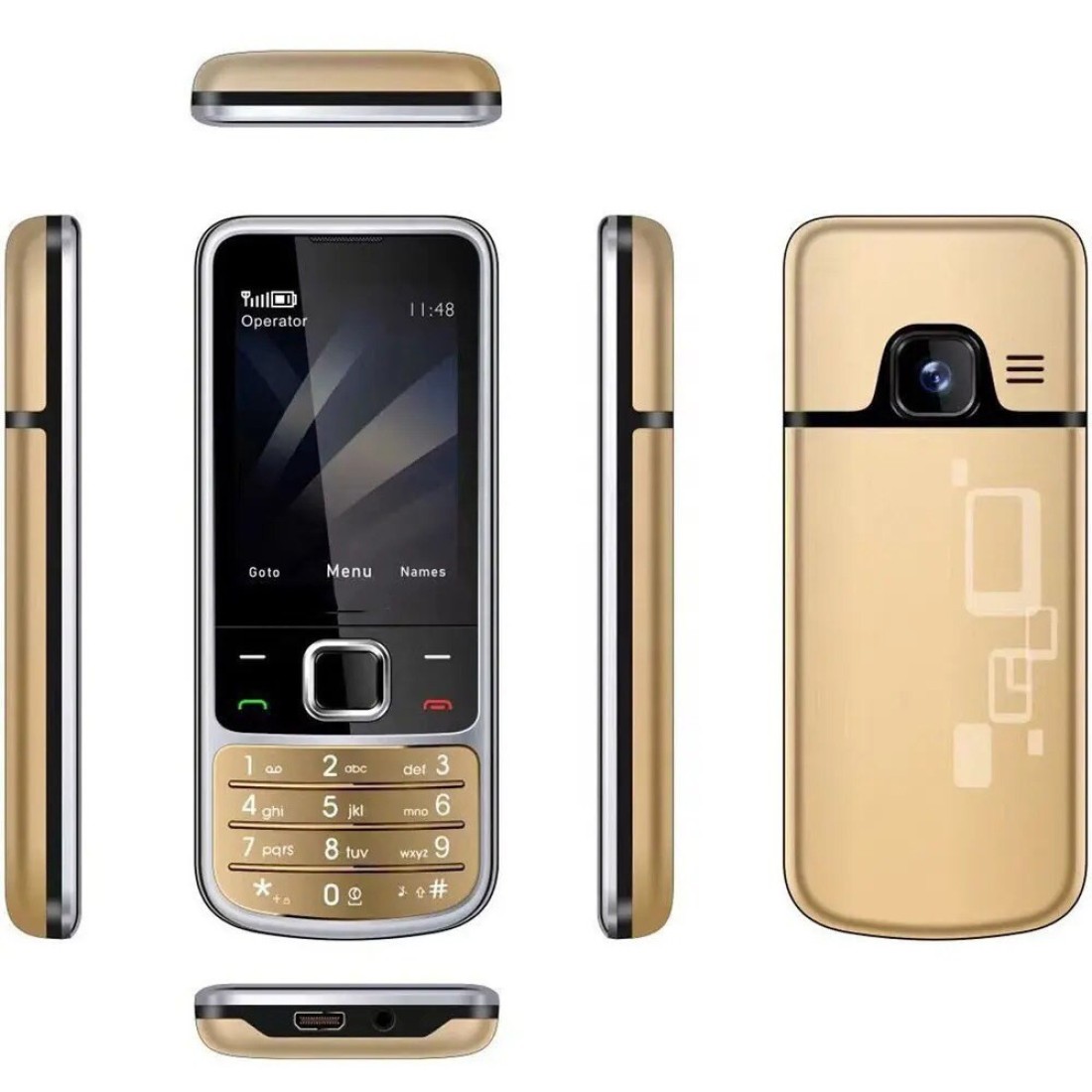 4 SIM Cards 4 Standby Unlocked Mobile Phone – Long Battery Life, 1500mAh, Big Button Keypad, Loud Speaker, Dual Torch Light, Durable Feature Phone for Seniors & Backup Use
