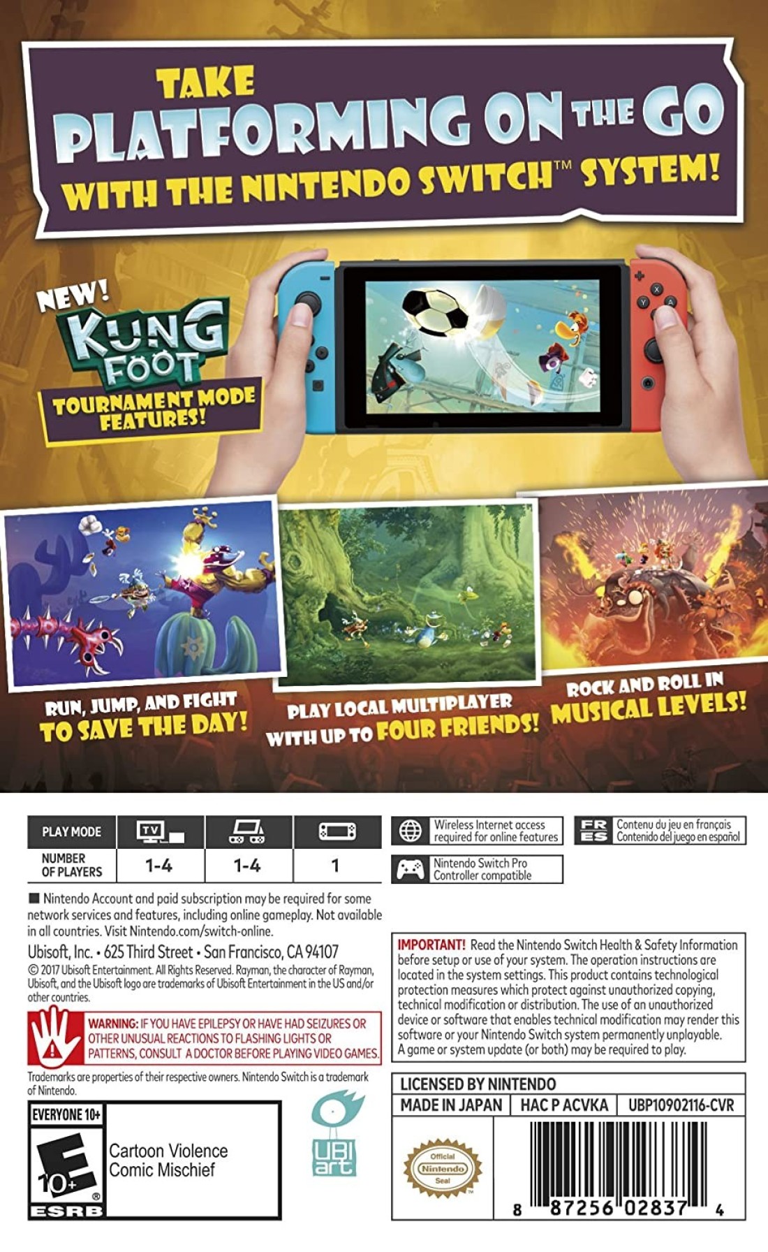 Rayman Legends Definitive Edition For Nintendo Switch By Ubisoft
