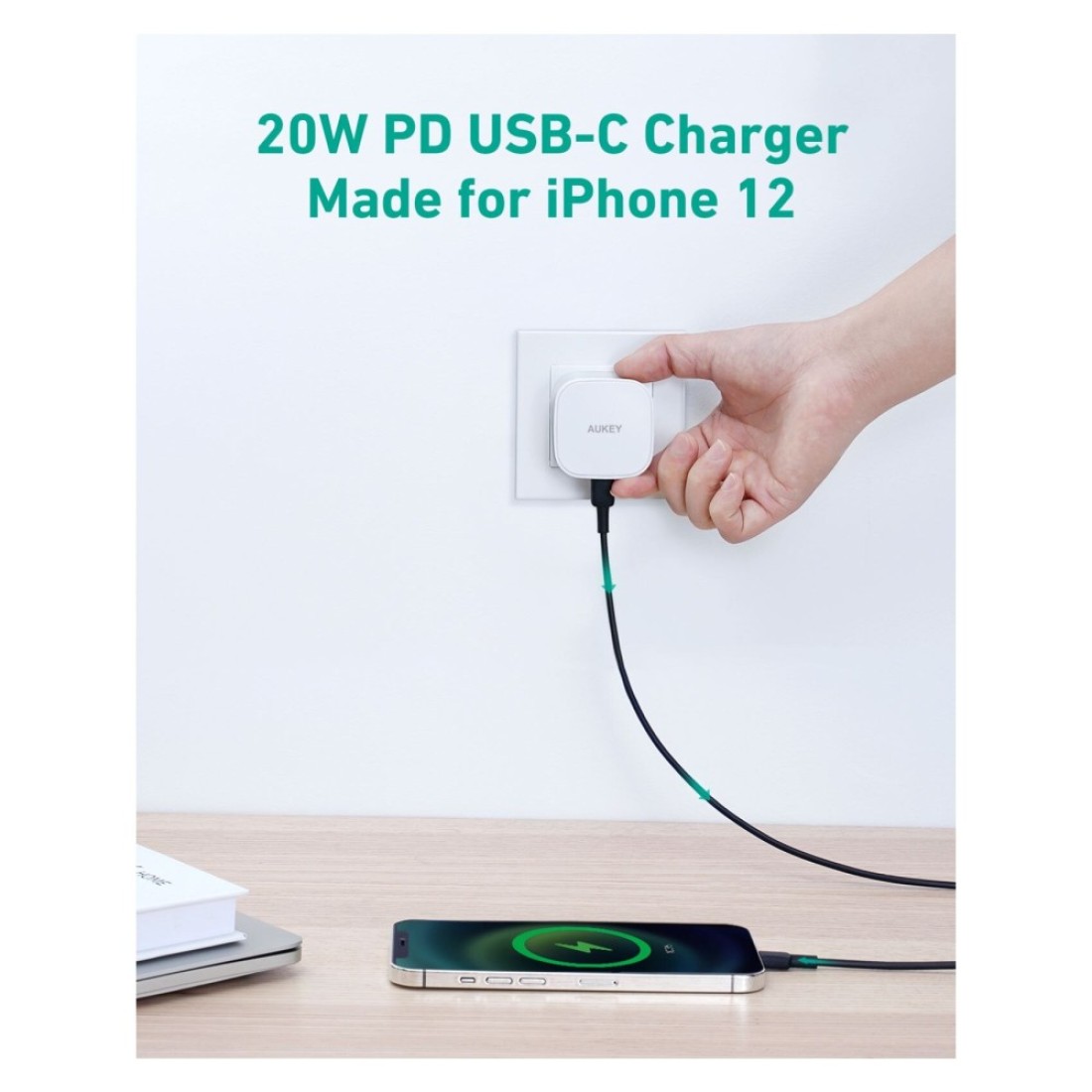 Aukey Wall Charger White 20W