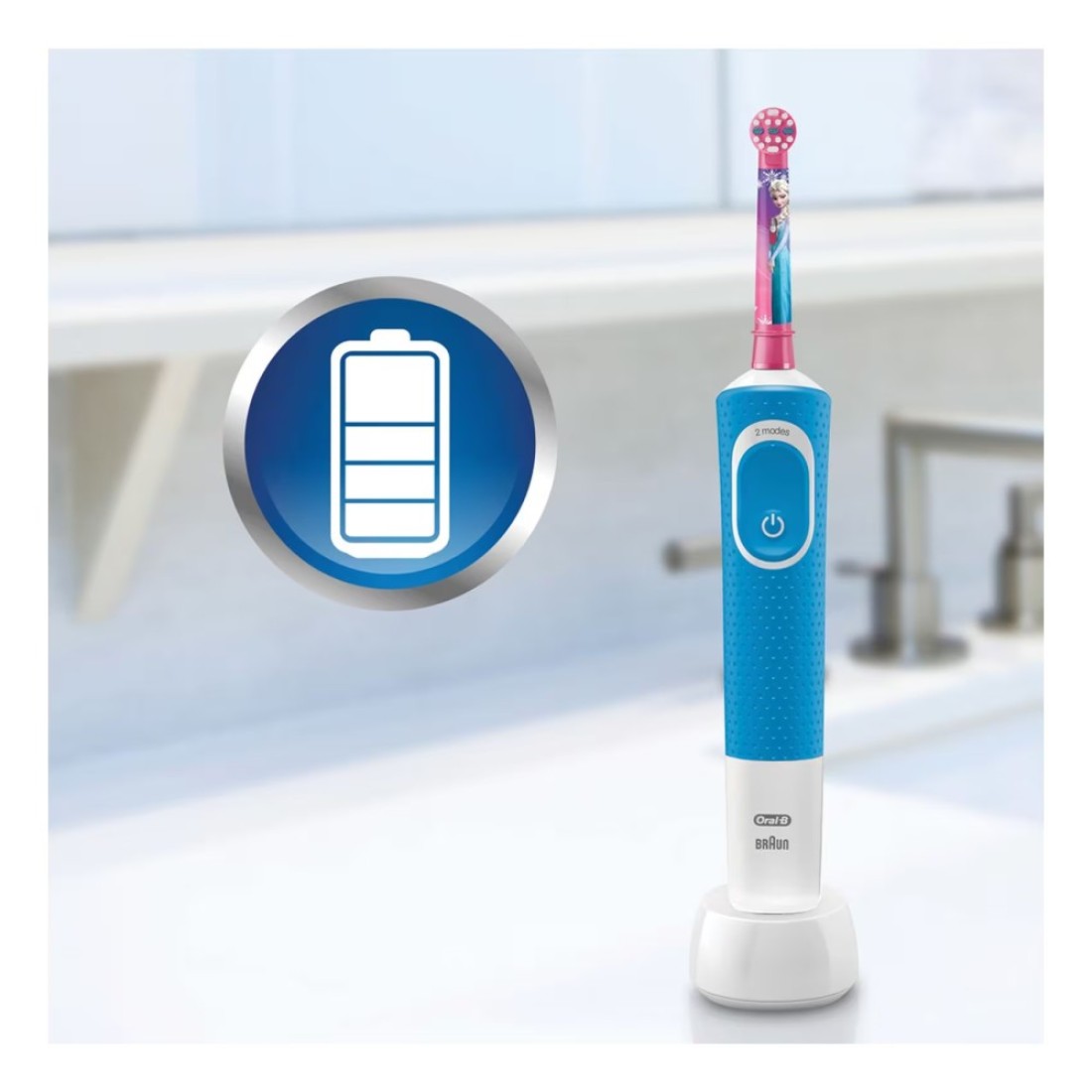 Oral-B Vitality Rechargeable Kids Frozen Toothbrush D100 Blue