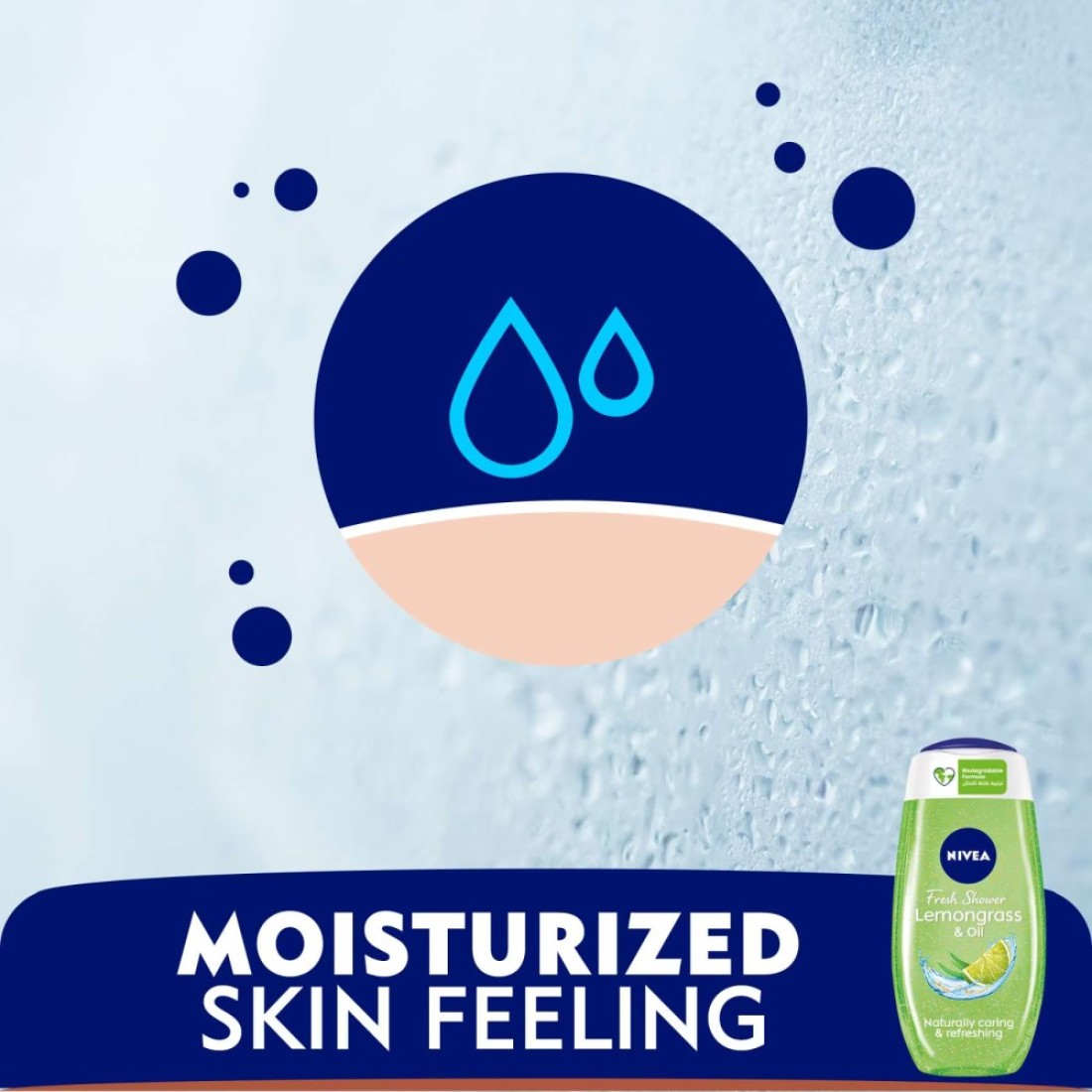 NIVEA Shower Gel Body Wash Lemongrass &amp; Oil 250ml Pack of 3