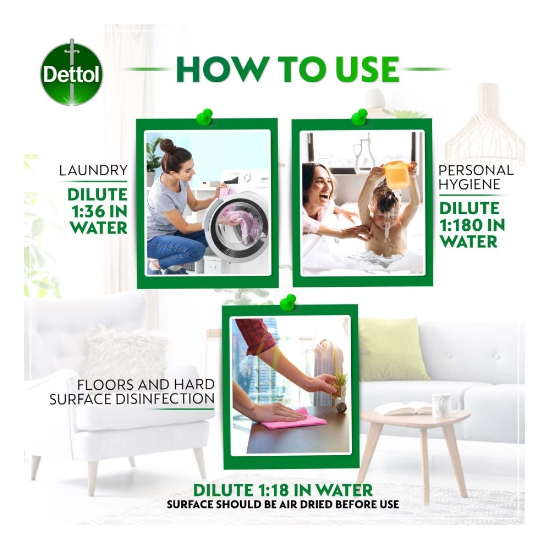 Dettol Anti-Bacterial Antiseptic Disinfectant 500ml