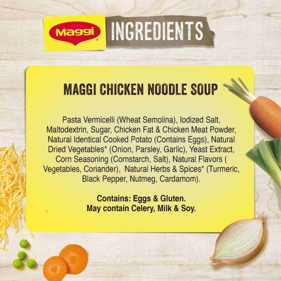 Nestle Maggi Chicken Noodle Soup 60g Pack of 12