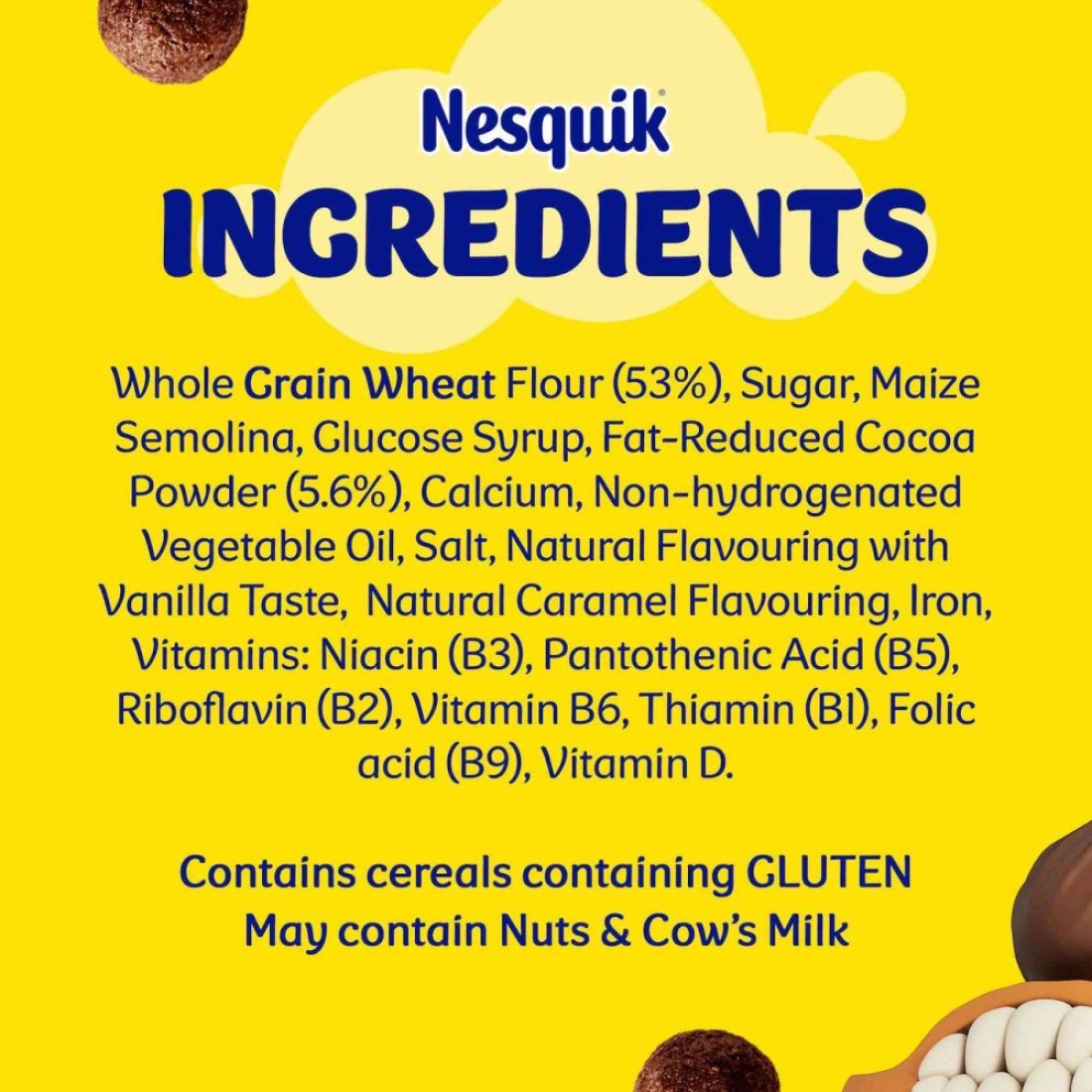 Nestle Nesquik Chocolate Breakfast Cereal, 30g