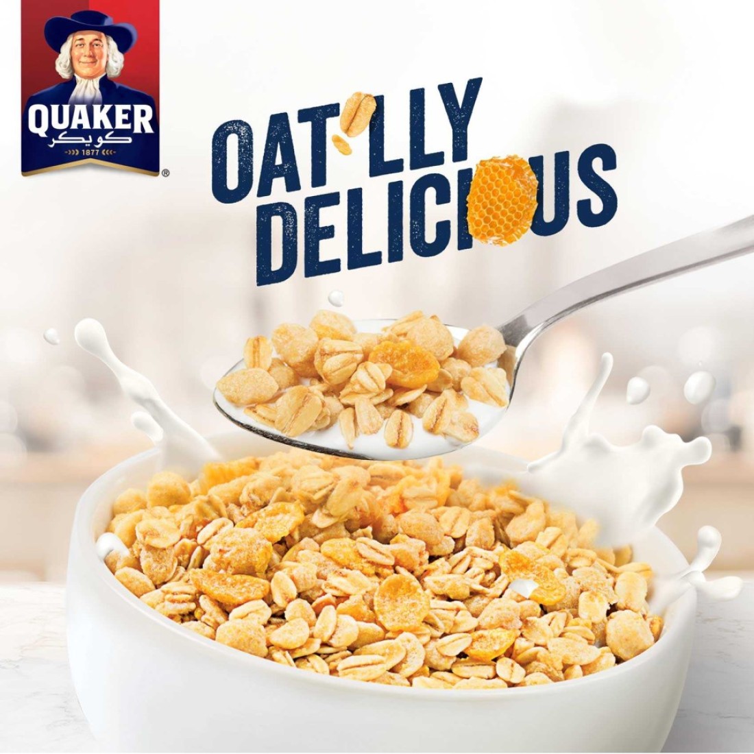 Quaker Crispy Oats Cereal Oats and Honey, 400g