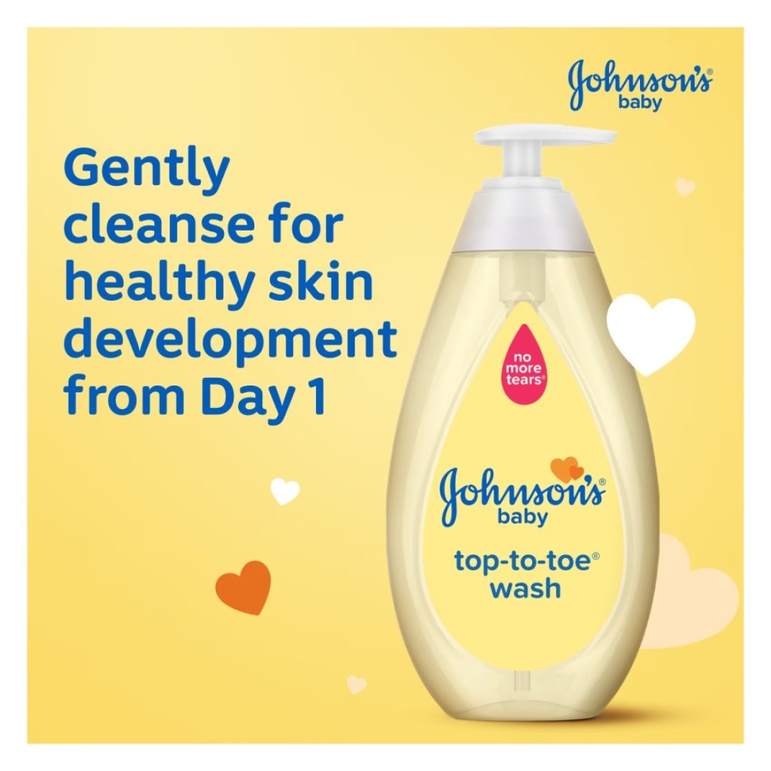 Johnson&#39;s Baby Top-to-Toe Wash gentle 3-in-1 hair, face, body 500ml
