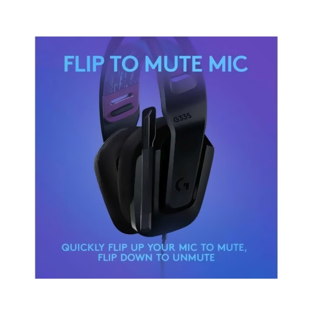 Logitech G335 Wired Gaming Headset With Mic Black