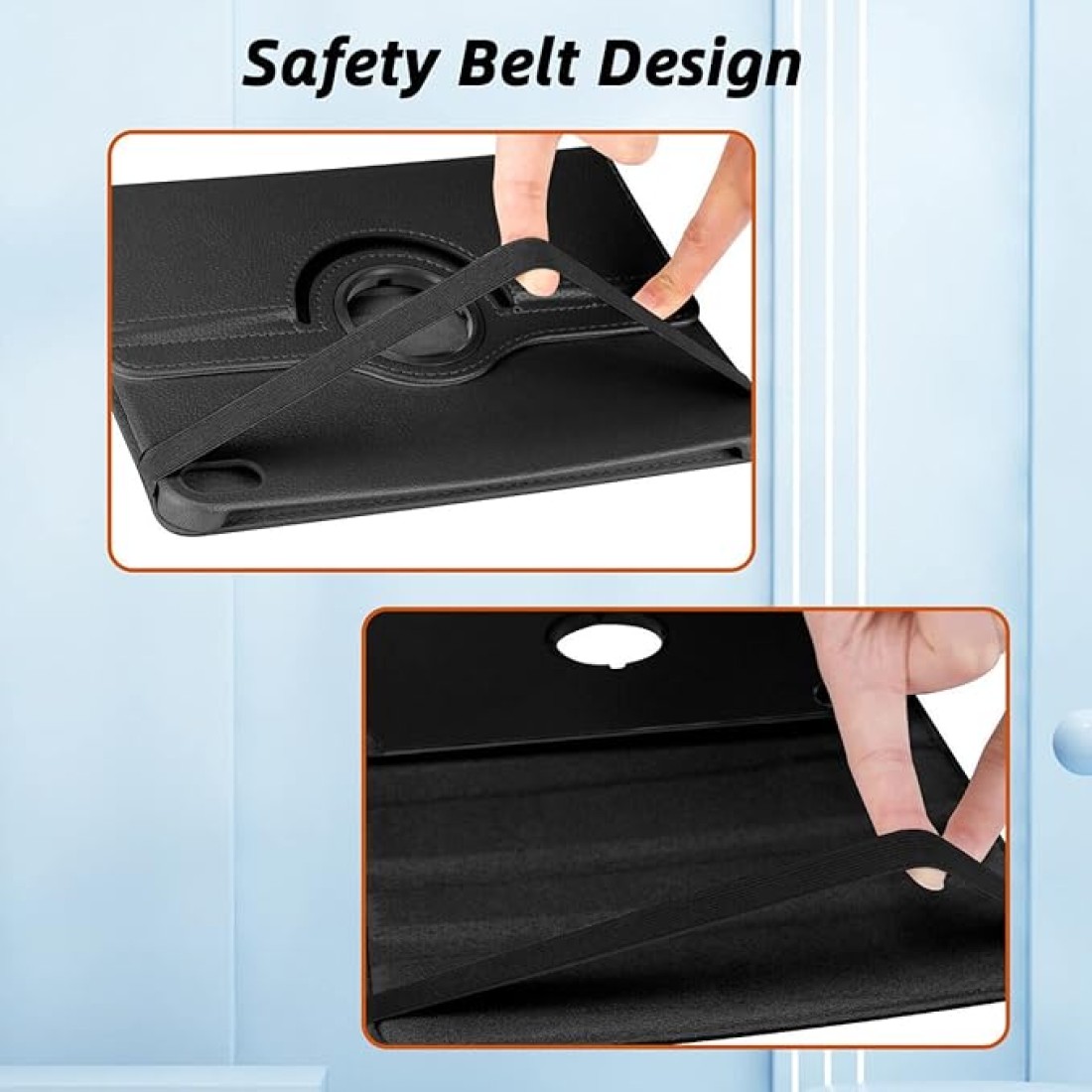 MobiStore Case for iPad 10th Generation 10.9 Inch 2022 Released Model Number: A2696 A2757 A2777-360 Degree Rotating Protective Stand Cover&nbsp;Black