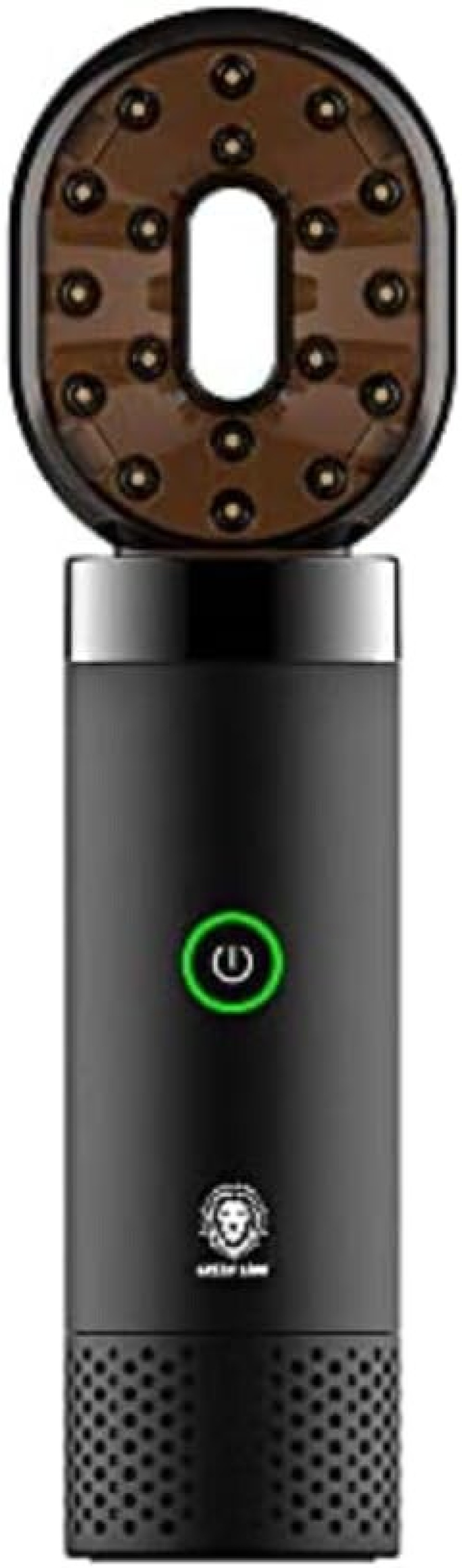 مبخرة كهربائية مع موزع رائحة USB - مبخرة بخور محمولة عصرية مع مشط قابل لإعادة الشحن - حامل بخور كهربائي (أسود)
