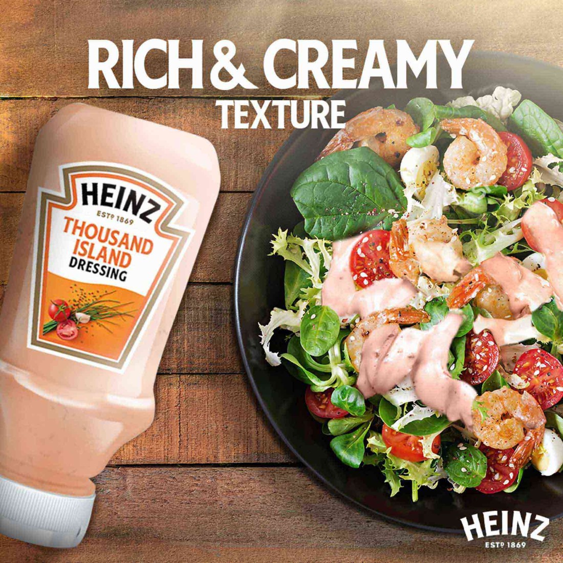 Heinz Thousand Island Dressing Top Down Sqeezy Bottle 400ml