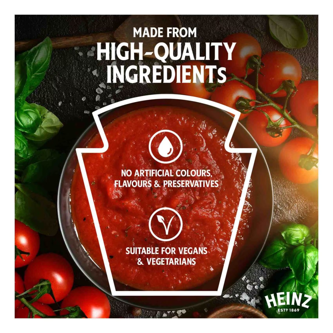 Heinz Tomato Ketchup 50% Less Sugar &amp; Salt 435g