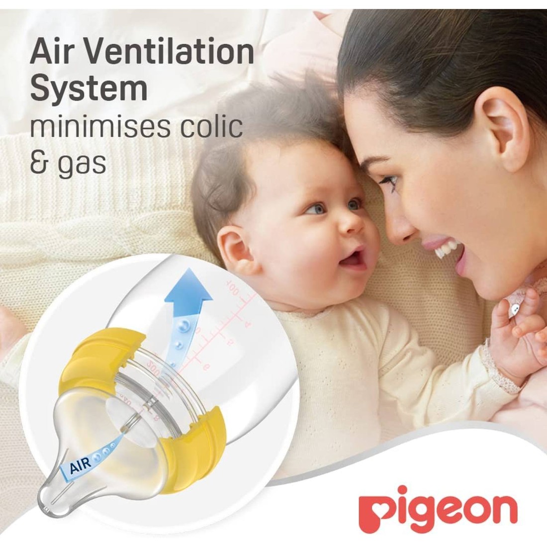 Pigeon SofTouch Peristaltic Plus Wide Neck Silicone Teat 01869 Large Clear 2 PCS