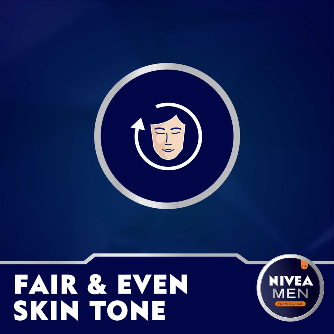 NIVEA MEN Fairness Creme Cream Face Body &amp; Hands Even Skin Tone Tin 75ml