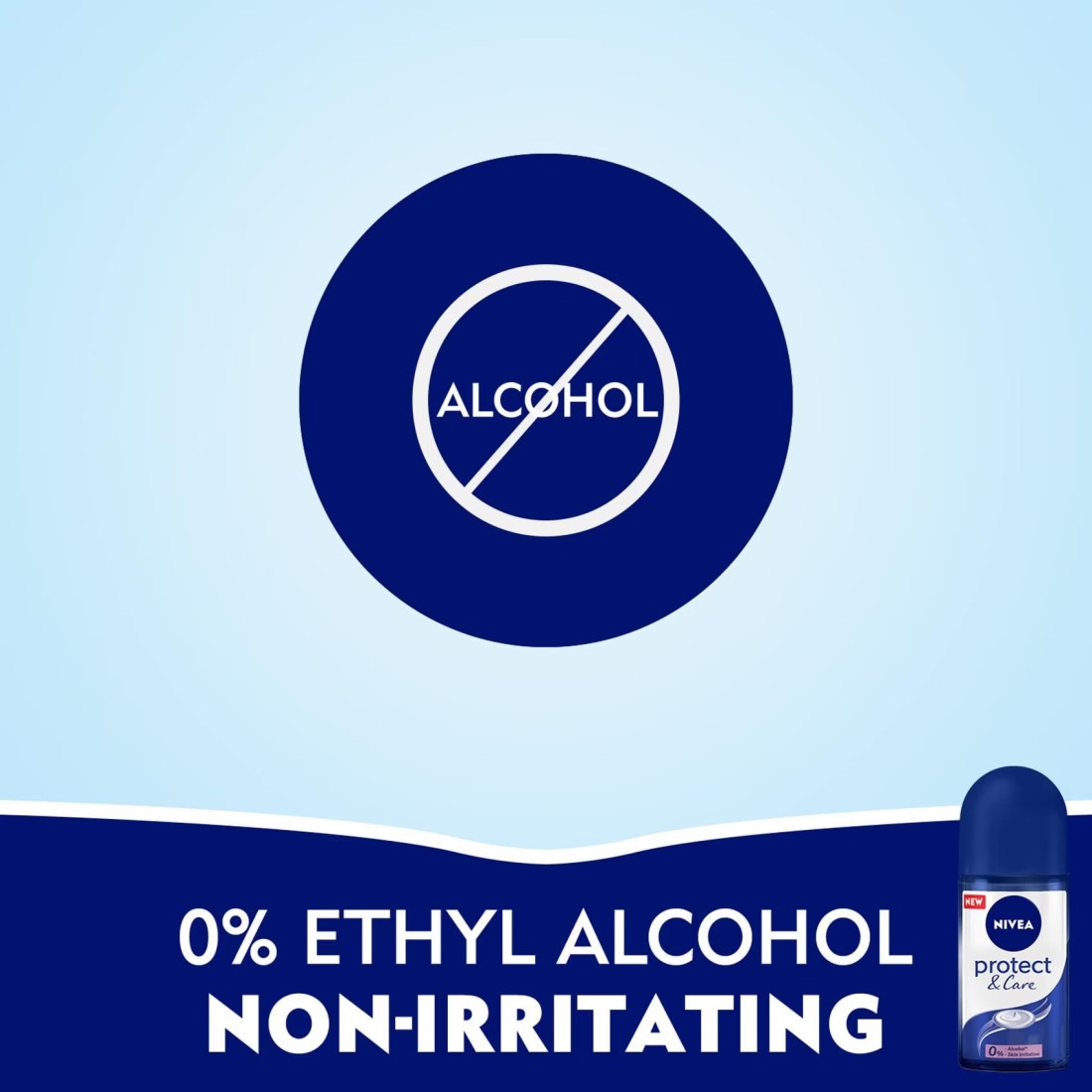 NIVEA Antiperspirant Roll-on for Women Protect &amp; Care No Ethyl Alcohol 50ml