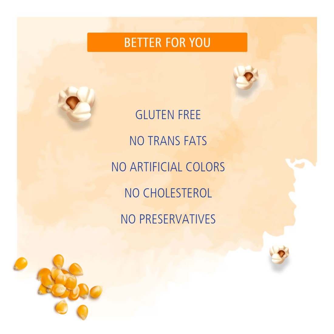 American Garden Gluten-Free Microwave Natural Lite Popcorn 3 Bags, 240g