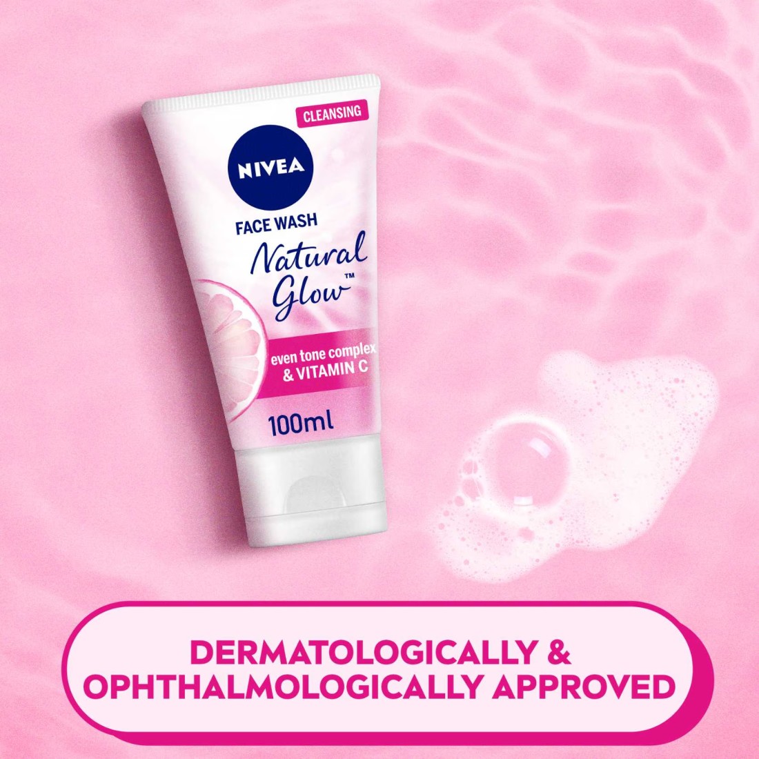 NIVEA Face Wash Cleanser Natural Glow Even Skin Tone 100ml