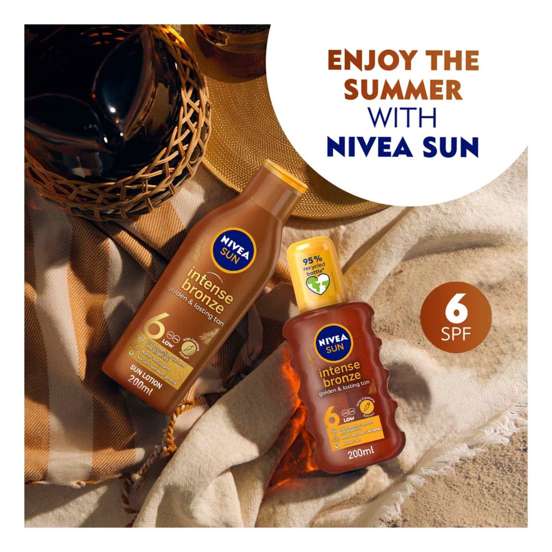 NIVEA SUN Tanning Oil Spray Intense Bronze SPF 6 200ml