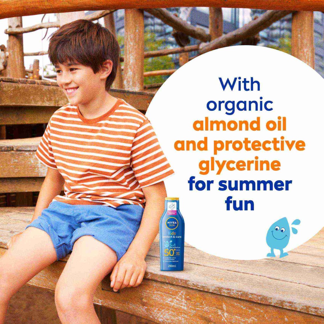 NIVEA SUN Lotion Kids Protect &amp; Care SPF 50+ 200ml