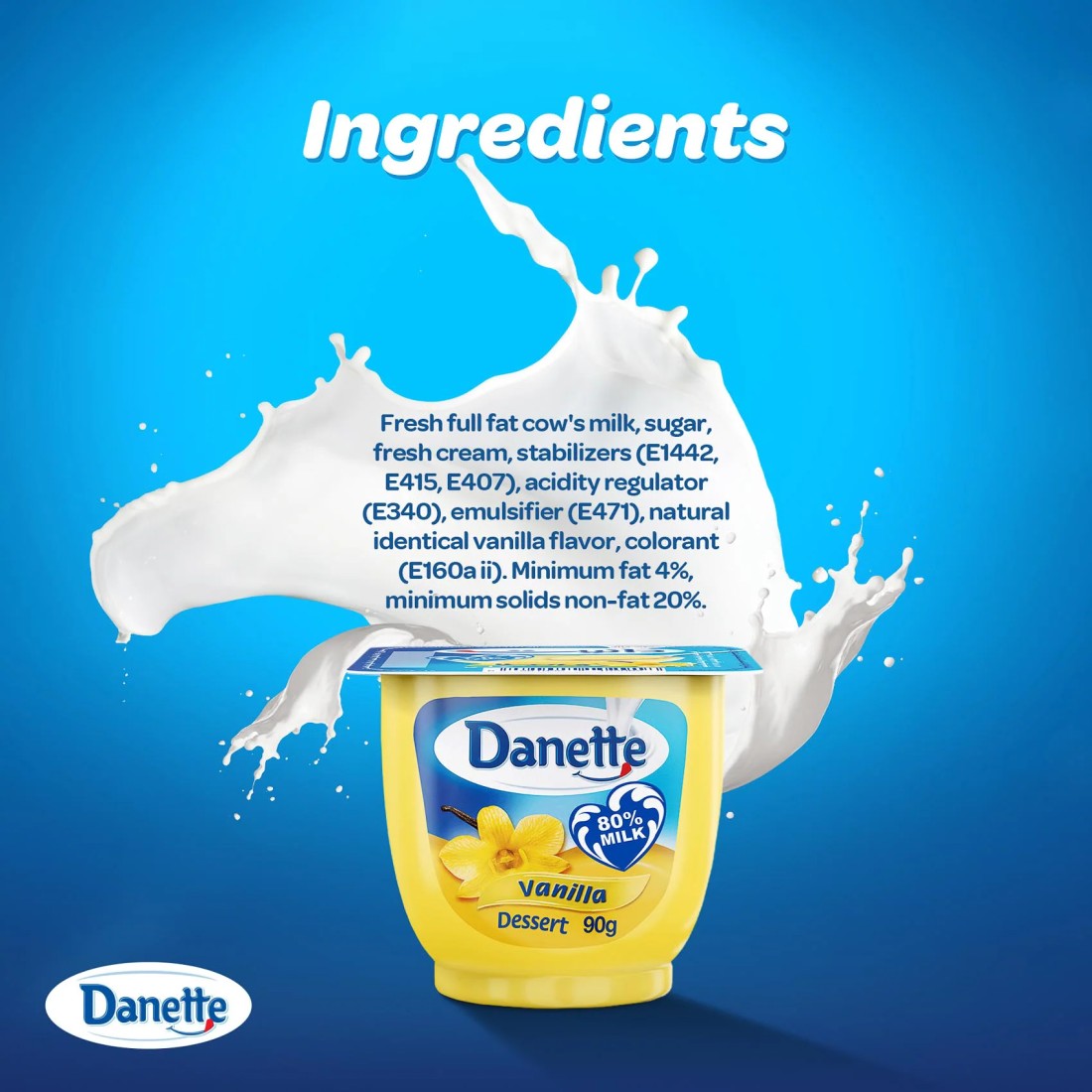 Danette Dessert Vanilla Flavour 90g