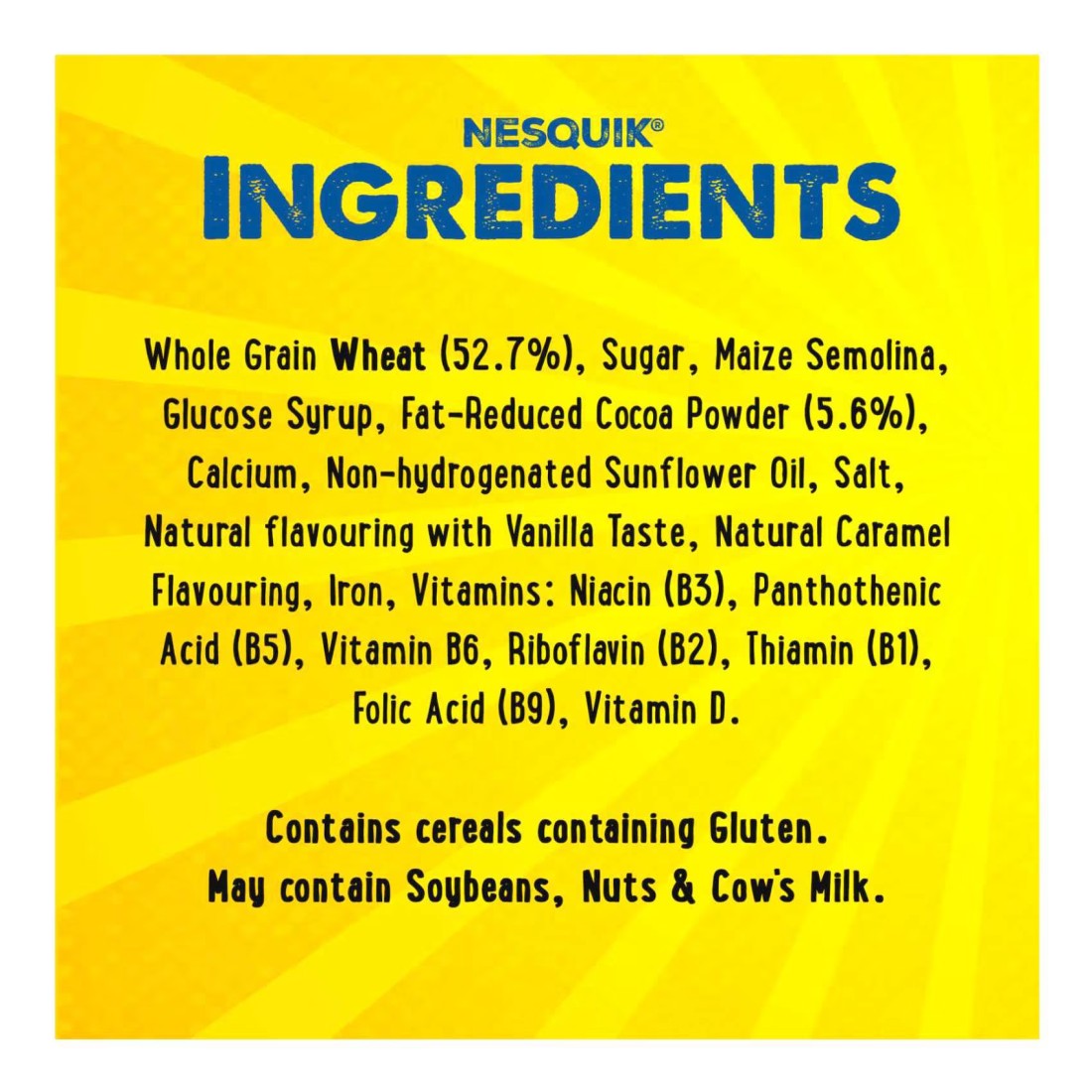 Nesquik Whole Grain Chocolate Cereal, 330g Pack of 2