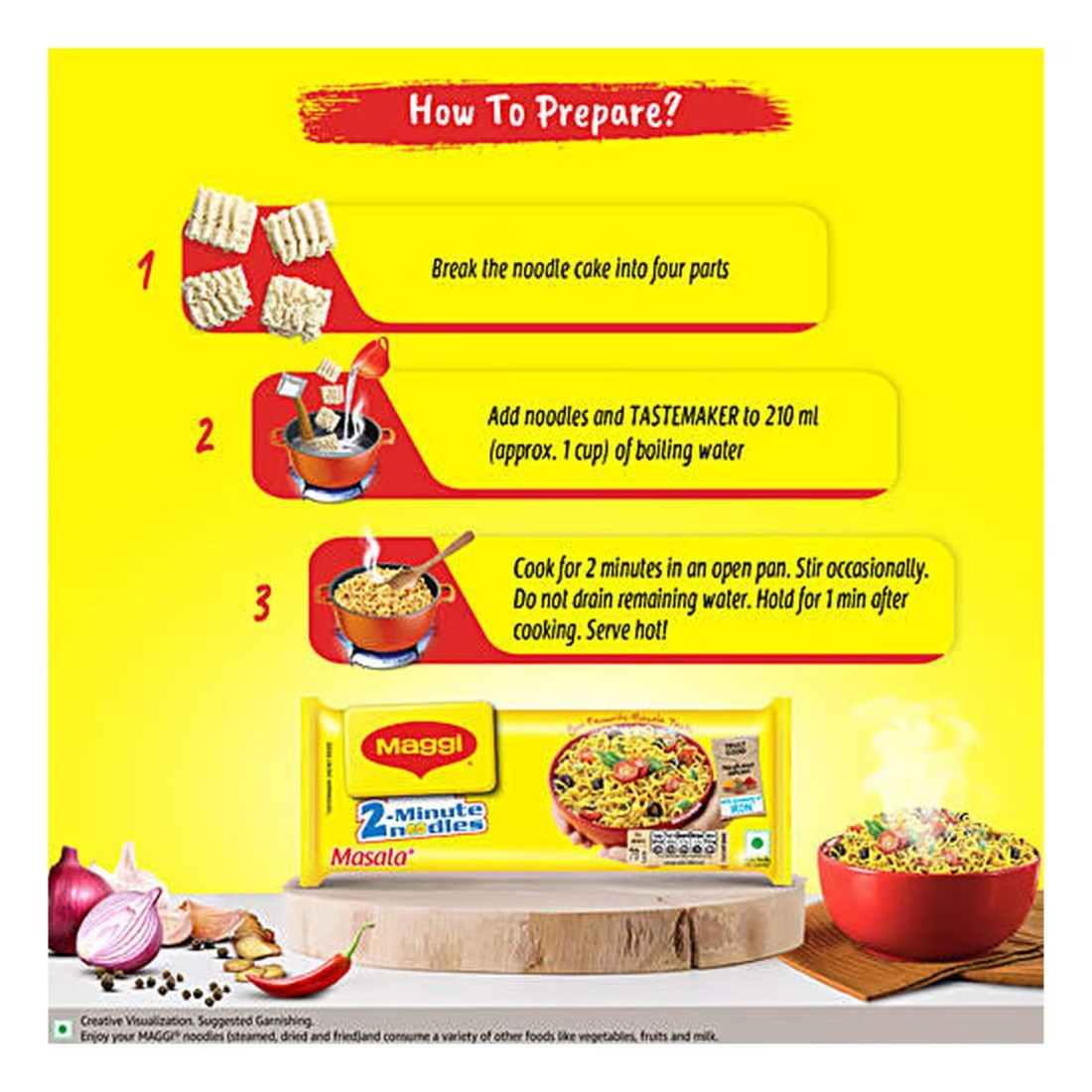 Nestle Maggi 2 Minute Masala Noodles 70g