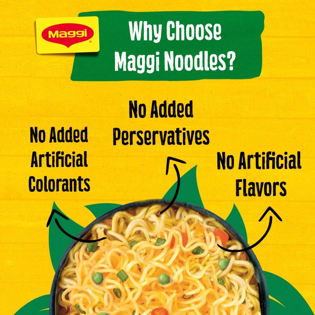Nestle Maggi 2 Minutes Vegetables Noodles 77g Pack of 5