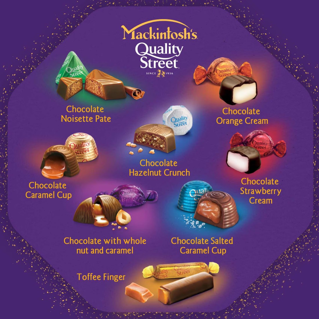 Mackintosh&#39;s Quality Street Chocolate Tin, 375g