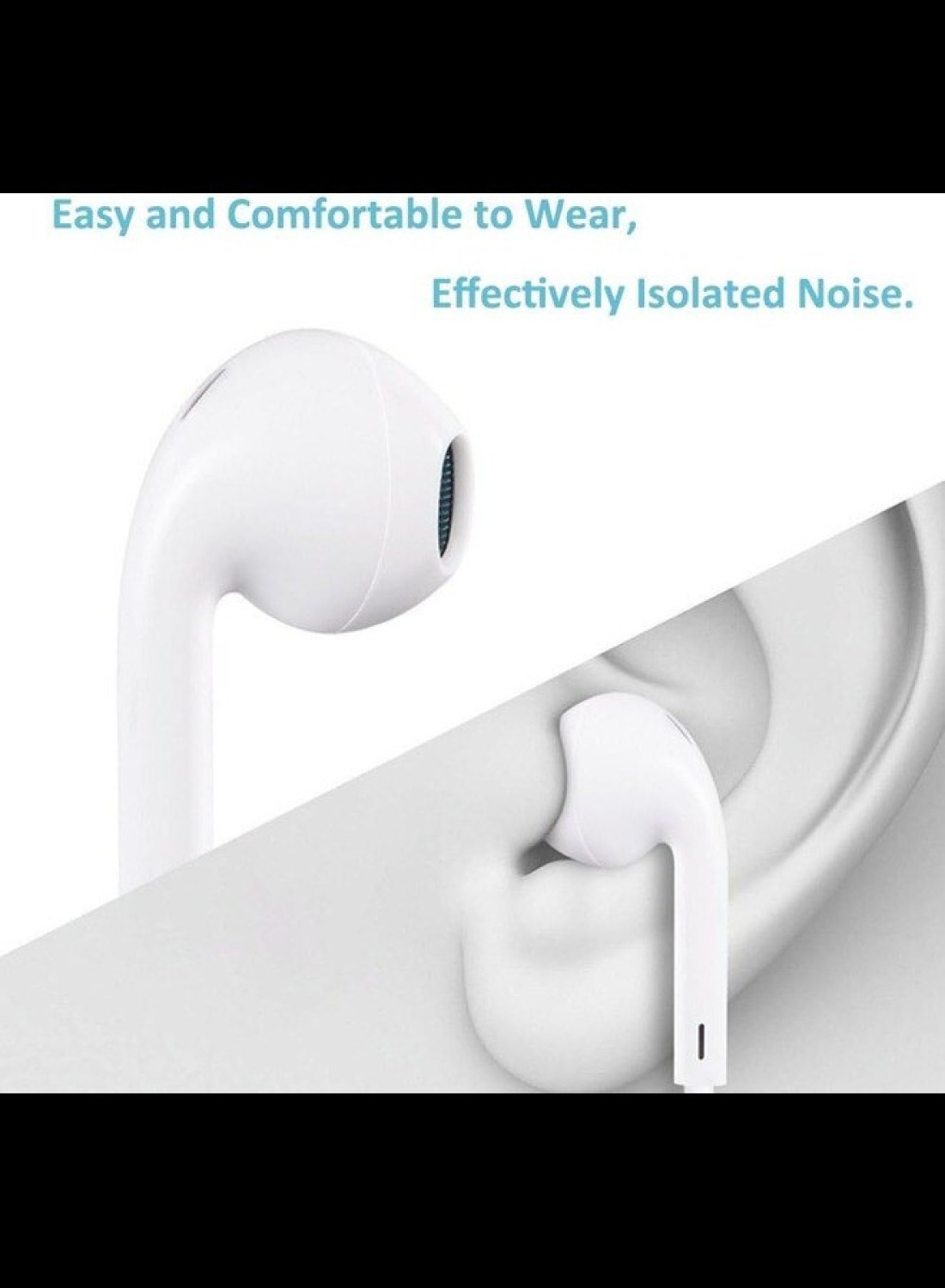 Radiotronics Ear Pods Headphones Compatible with iPhone, Wired Ear Buds with Built-in Remote to Control Volume, Music and Phone Calls