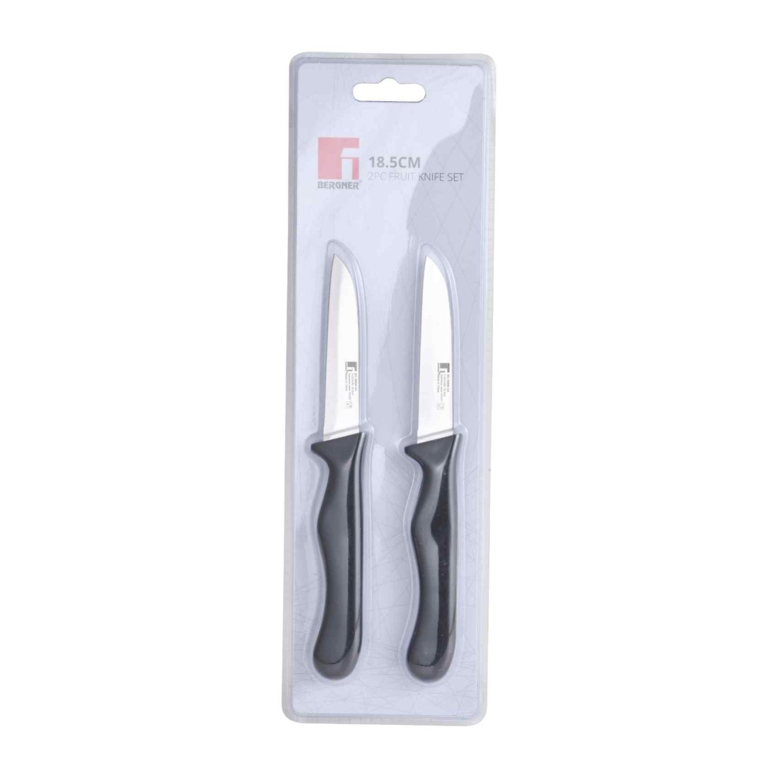 Bergner Stainless Steel 2Pieces Fruit Knife Set, Black Colour, BG39900BK