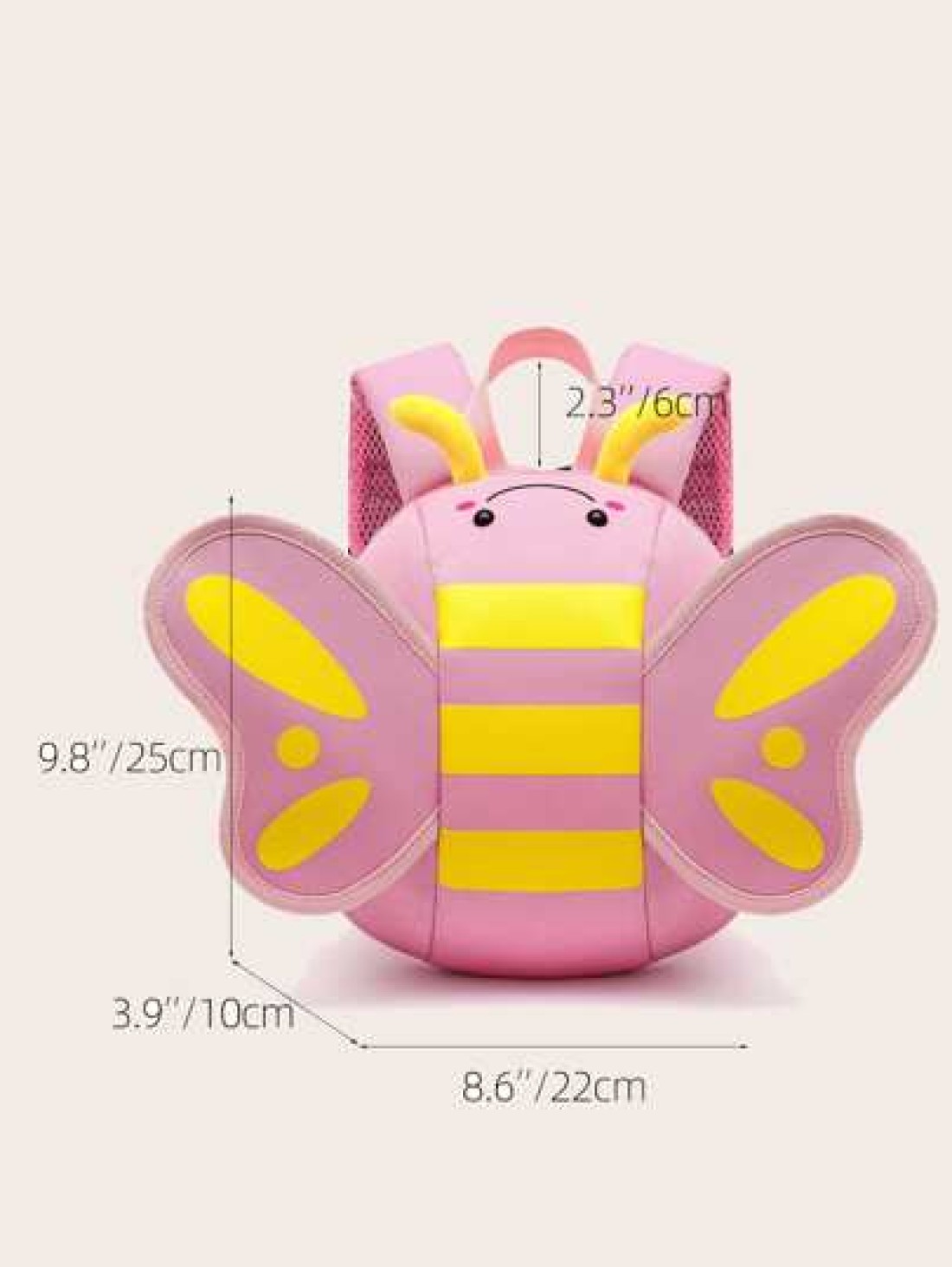 Cartoon Bee Design Backpack Cute Kid s School Bag