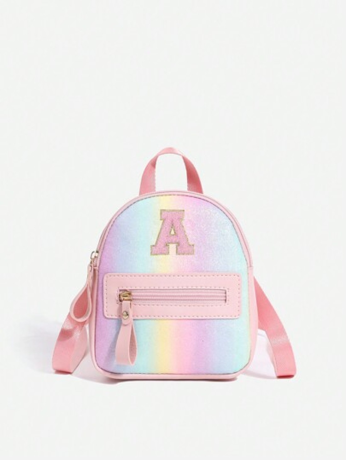 1pc Girls Cute Classic Backpack With 26 A Z Letter Print Shoulder Bag Heart Wallet Adjustable Strap Design Ideal Gift For Valentine s Day Suitable For Daily Outdoor School Travel Hiking Portable