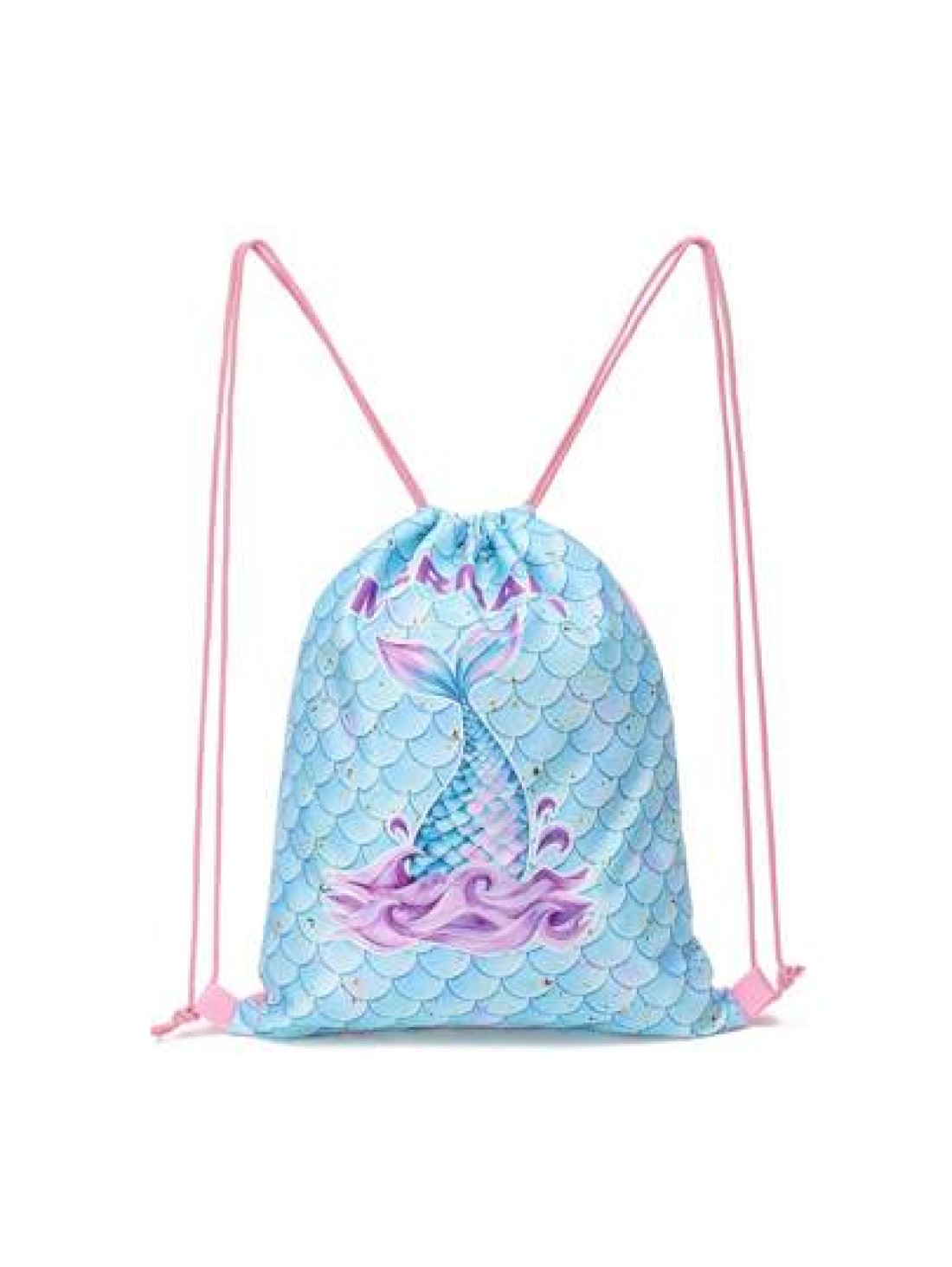 Drawstring Gym Bag Mermaid Pattern String Backpack For Hiking Fitness Travel Creative Design Drawstring Backpack Backpack School Bag S Bag S Backpack Toddler Backpack Mini Backpack Small Backpack Bag