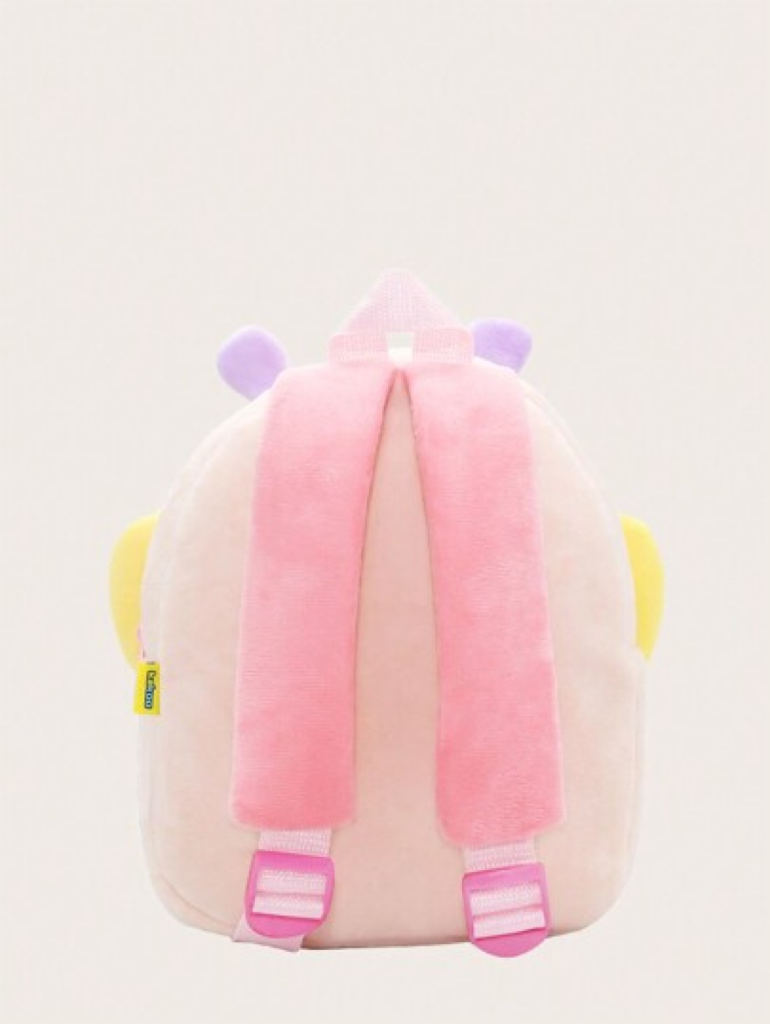1pc Cartoon Animal Pattern Plush Backpack Suitable For 2 4 Years Old Boys Girls Lion Giraffe Unicorn Design