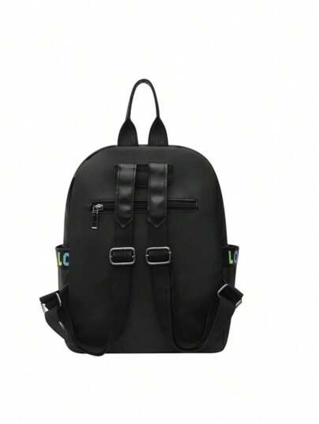 Large Capacity Multi Pocket Black Oxford Cloth Wear Resistant Backpack Fashionable Street All Match Commuter Bag Exquisite Student Schoolbag Mobile Phone Computer Bag Suitable For Fashionistas Work Bu