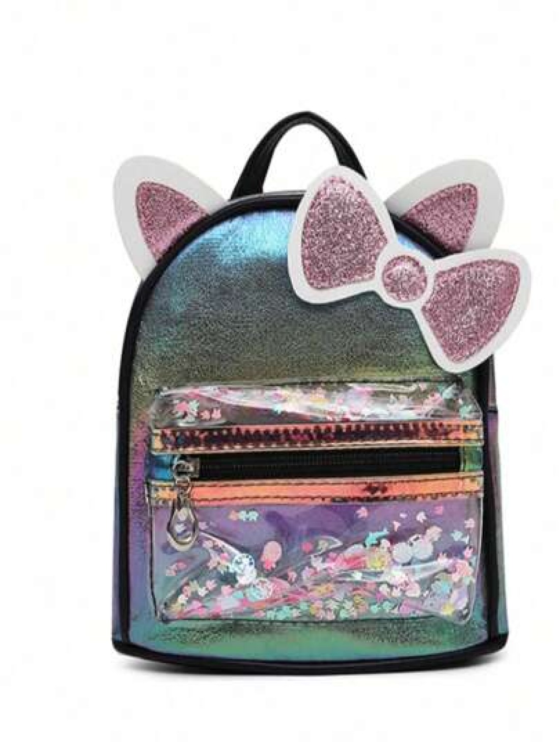 Sanrio Sanrio Sanrio Hello Kitty Backpack Portable For Travel Easy To Use Cute Cat Ears With Bows And Colorful Small Backpack Princess Bag Sweet And Cute Design Birthday Gift Party Gift Halloween Gift