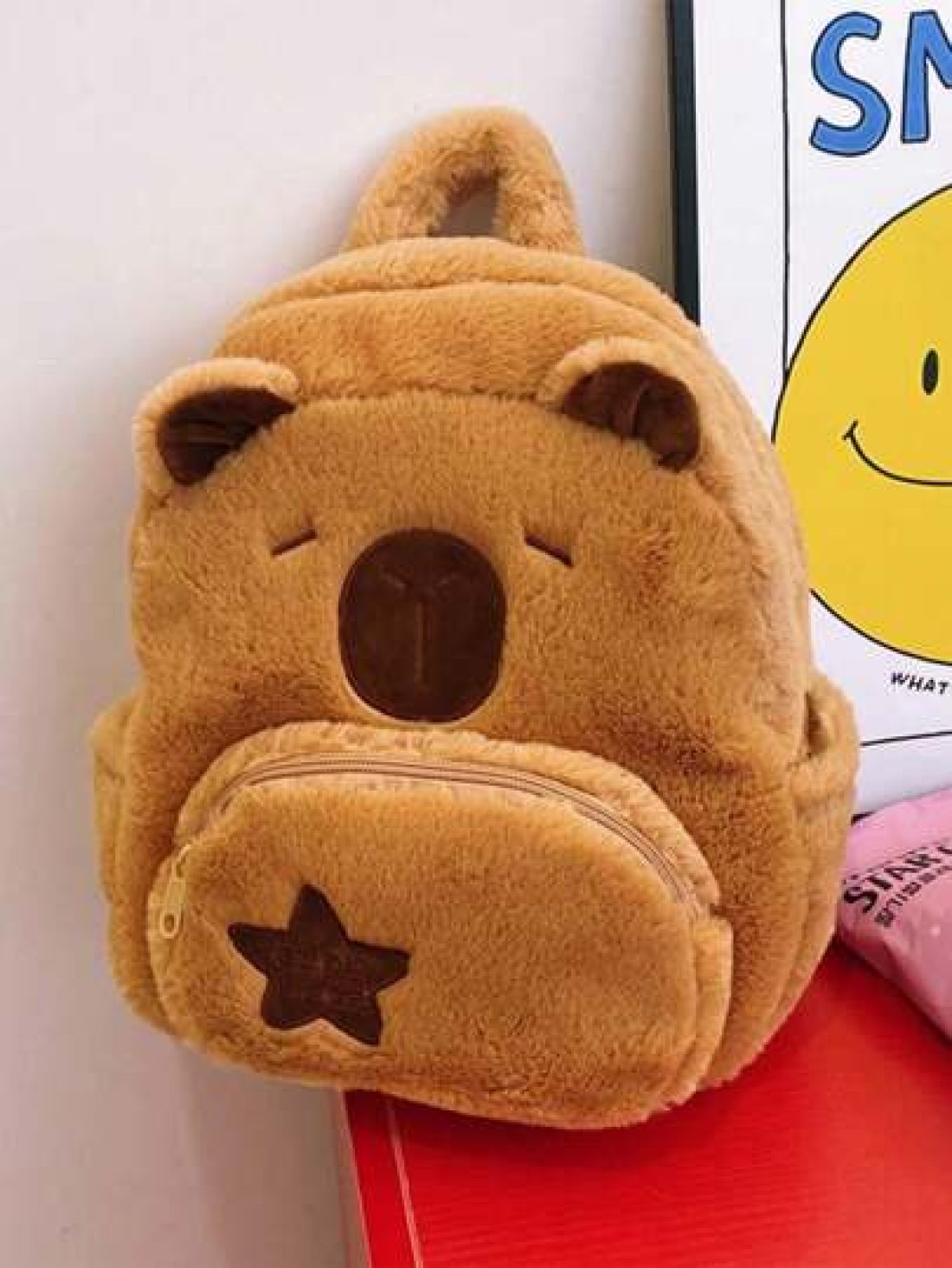 1 Pc Large Capacity Cute Capybara Pattern School Bags For S Lively Student Bag With Multi Pockets Fashionable School Bag Backpack School Bag Backpack Toddler Backpack Mini Backpack Small Backpack Bag