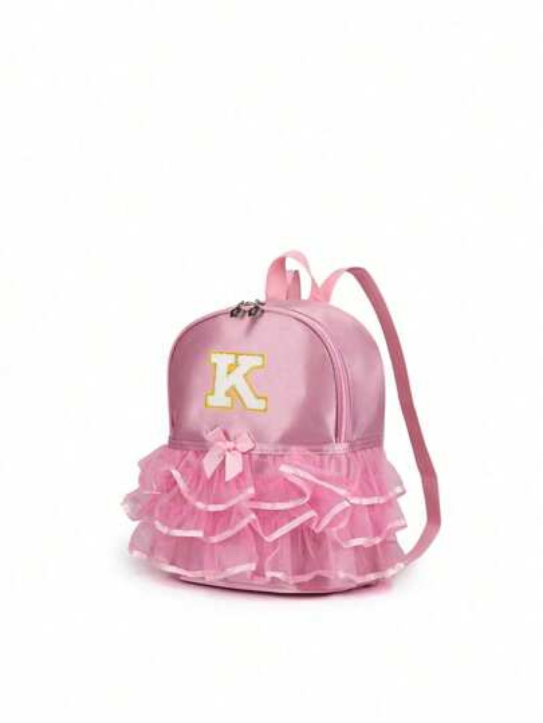 1pc Girls Nylon Zipper Closure A Z 26 Letters Fashion Lace Dance Bag Dance Ballet Bag Practice Double Shoulder Latin School Bag Backpack Suitable For Daily Use Zipper Random DIY Alphabet Stickers
