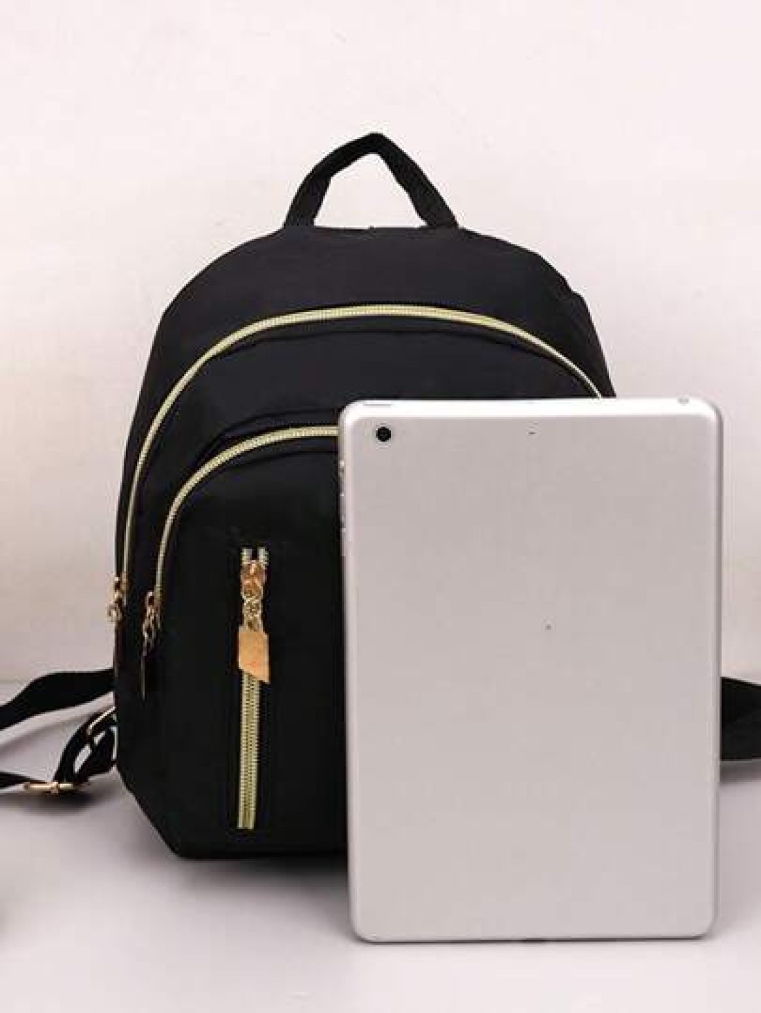 Nylon College Style Casual Backpack For Girls