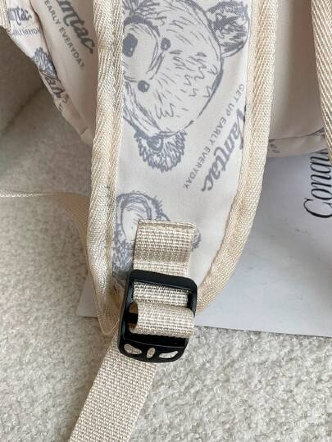 1pc Cartoon Kindergarten Zipper Closure Cute Backpack For Girls Suitable For All Seasons Daily Use Mini Bag For College Students