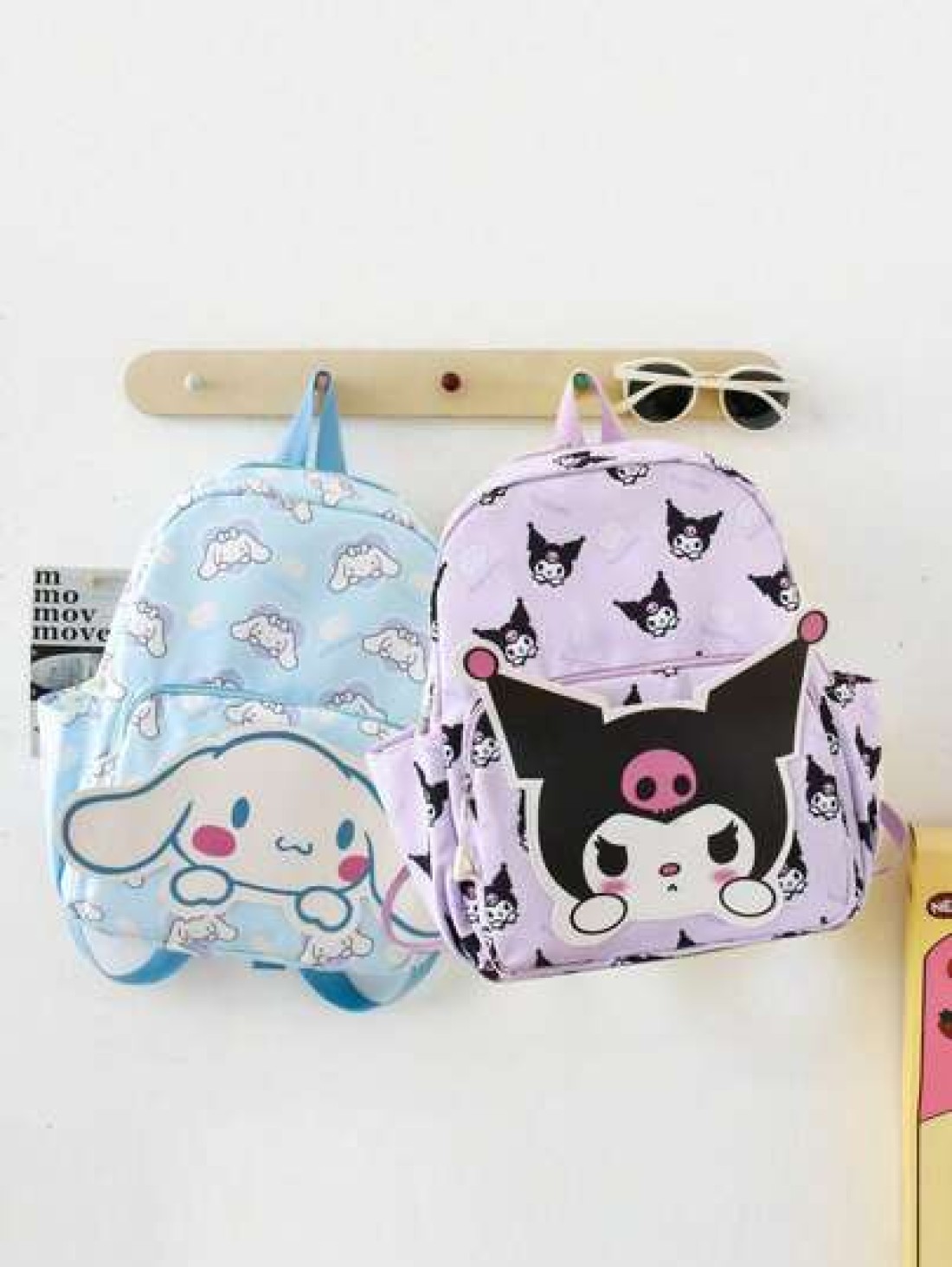 Sanrio Kawaii Backpack Anime Cartoon Figure Outdoor Travel Storage Bag Cute Shoulder Bag There May Be Slight Differences In Design And Color Between Different Batches Some Parts May Be Random Bag Cinn