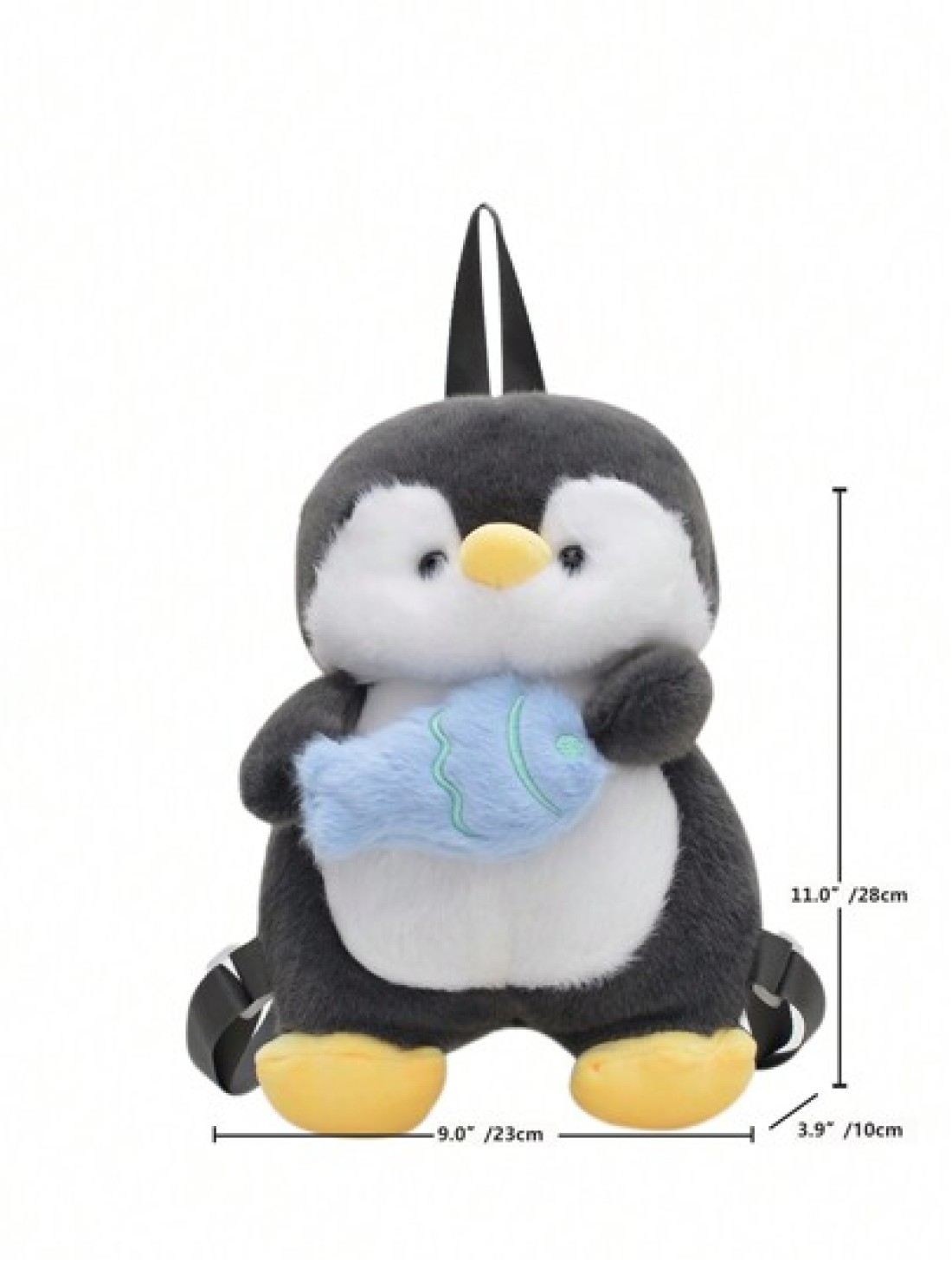 Children s Cute Cartoon Penguin Shape Plush Backpack Novelty Back To School Bookbag For Primary And Secondary School Students Lightweight Casual Travel Vacation Storage Backpacks Autumn And Winter New