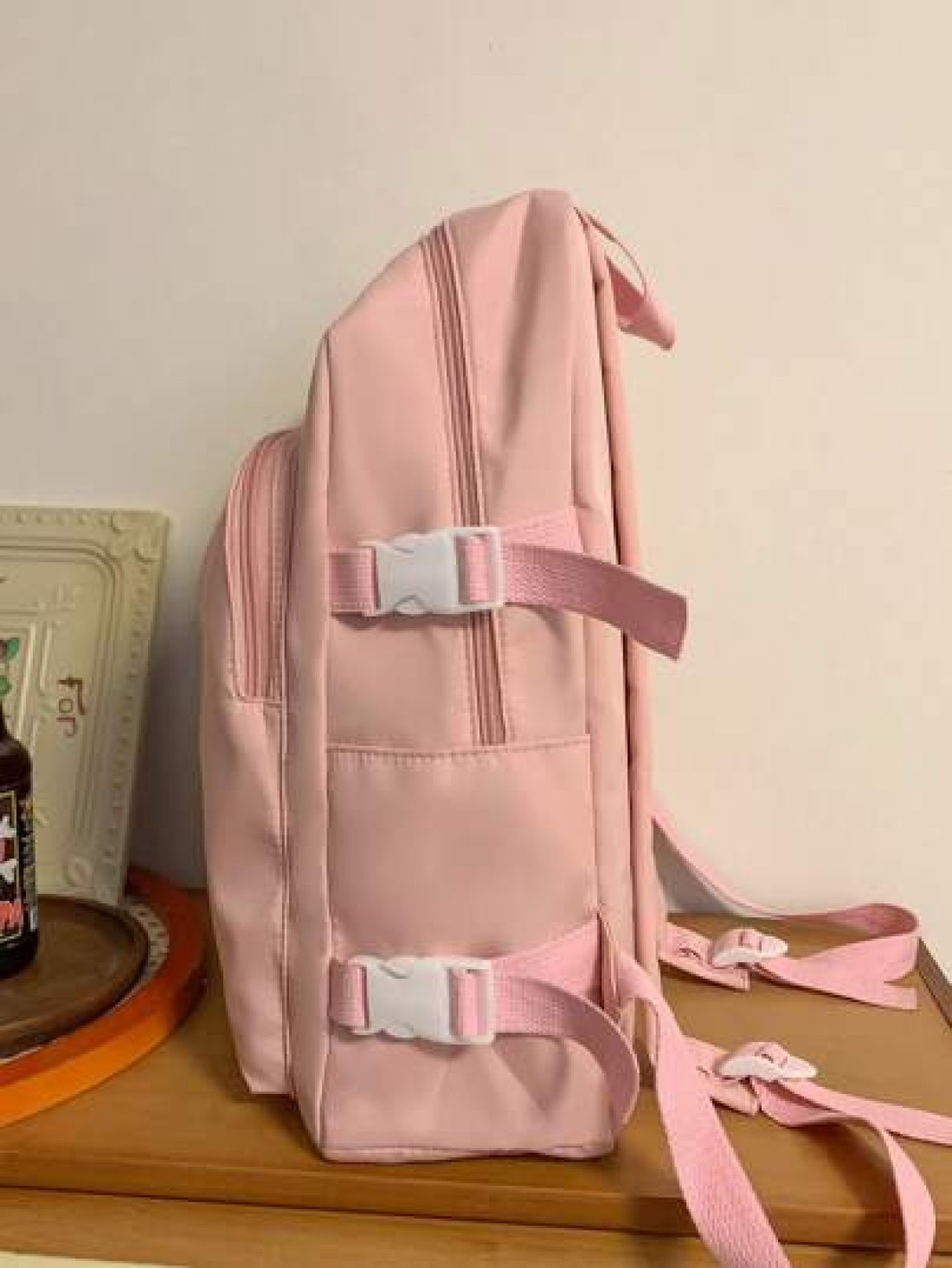 1 Pc Back To School Classic Basic High Capacity School Bag With Laptop Compartment Backpack Purse Solid Color Sports Bag Premium Nylon School Backpack With Adjustable Strap Spacious Multiple Pockets B